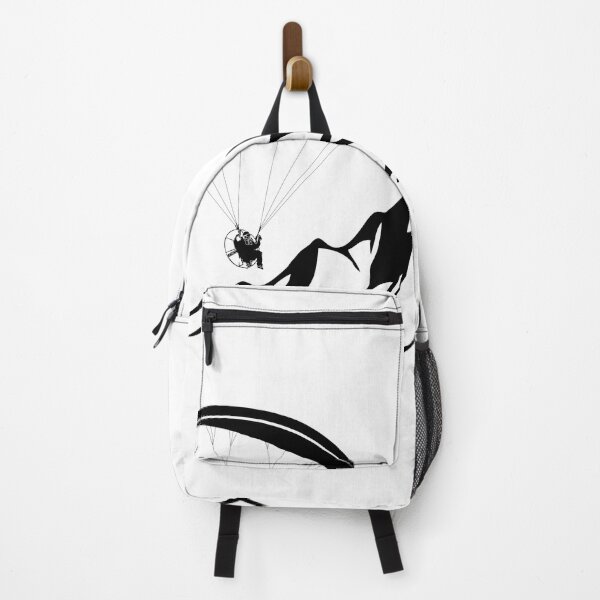 Item preview, Paramotor flying over mountains (black) designed and sold by TeamLouish.