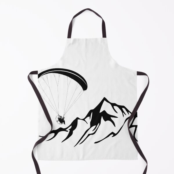 Item preview, Paramotor flying over mountains (black) designed and sold by TeamLouish.