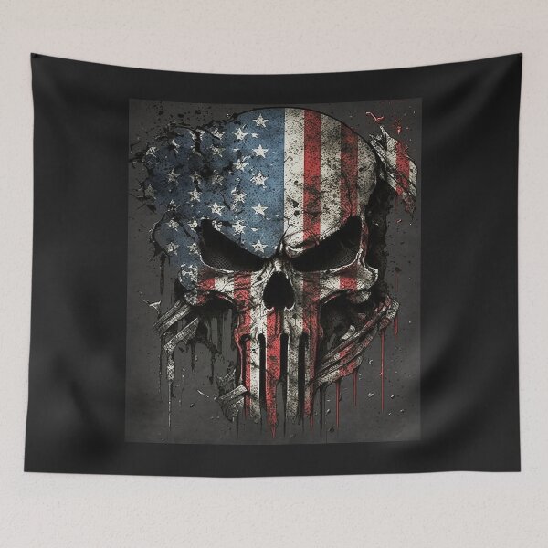 Item preview, American Skull designed and sold by MyFavorTee.