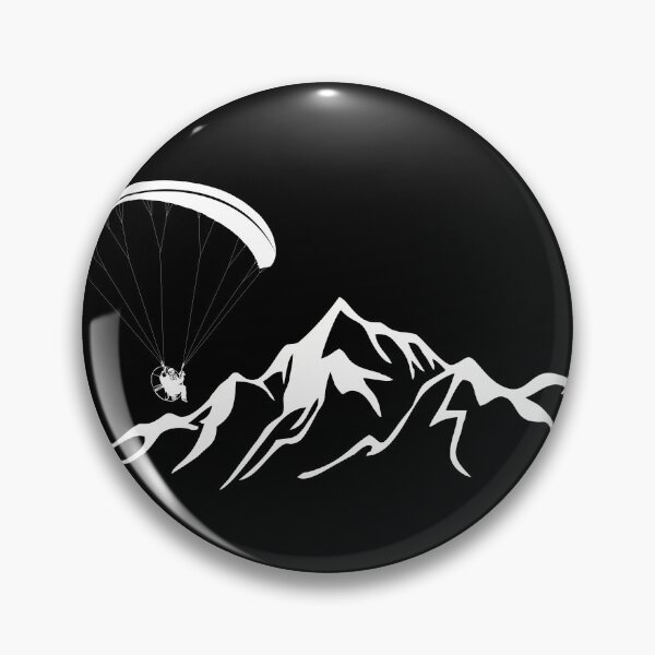 Item preview, Paramotor flying over mountains (white) designed and sold by TeamLouish.