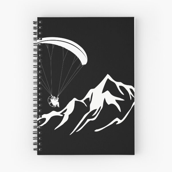 Item preview, Paramotor flying over mountains (white) designed and sold by TeamLouish.