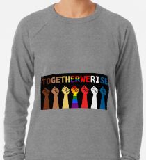 Together we rise, #togetherwerise, Women's March, 2018 Lightweight Sweatshirt