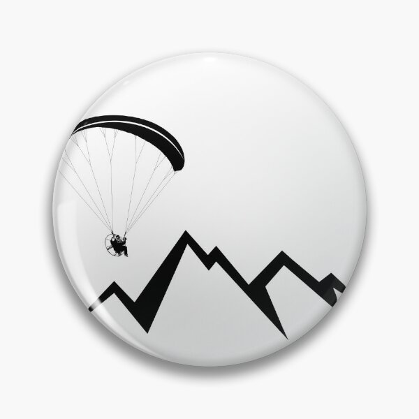 Item preview, Paramotor flying over mountains (black) designed and sold by TeamLouish.