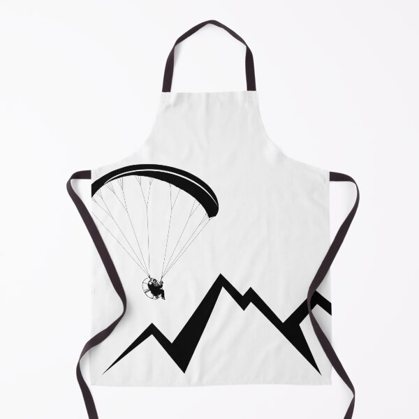 Item preview, Paramotor flying over mountains (black) designed and sold by TeamLouish.
