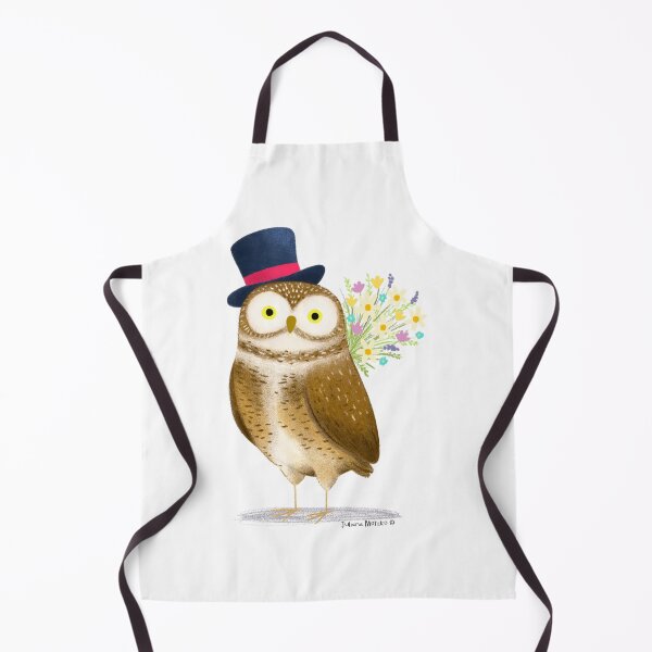 Item preview, Burrowing Owl with flowers designed and sold by julianamotzko.