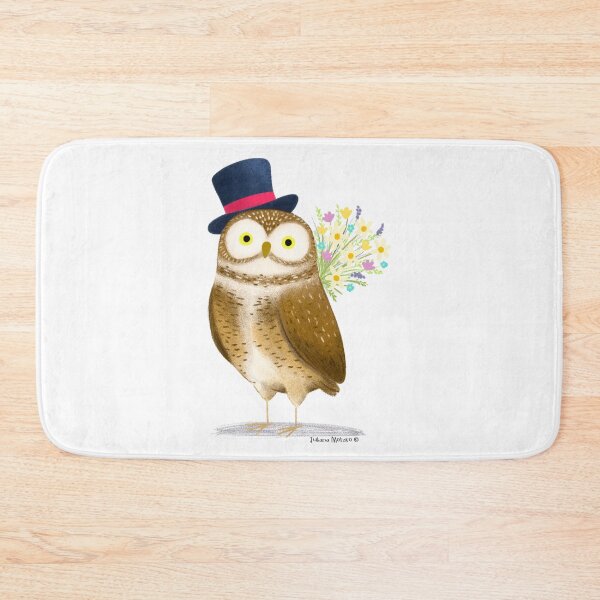 Item preview, Burrowing Owl with flowers designed and sold by julianamotzko.
