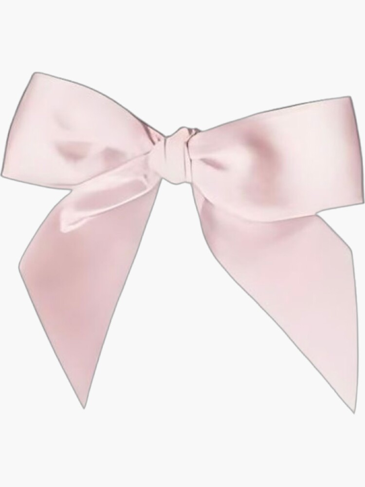 pink bow Sticker for Sale by aishc