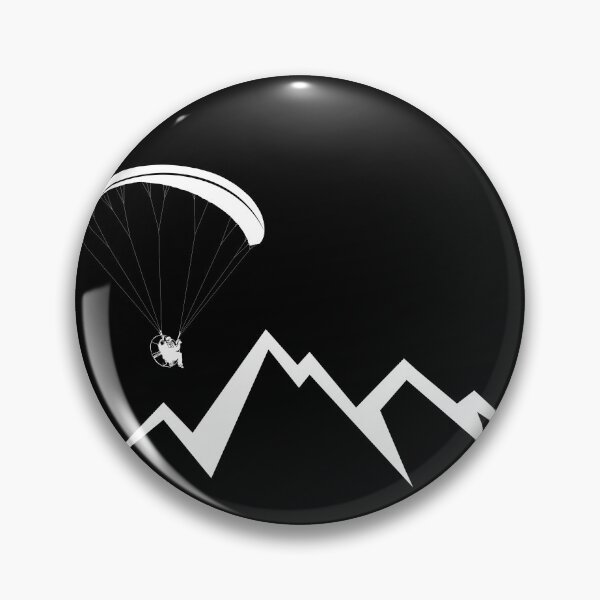 Item preview, Paramotor flying over mountains (white) designed and sold by TeamLouish.