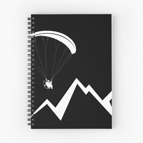 Item preview, Paramotor flying over mountains (white) designed and sold by TeamLouish.