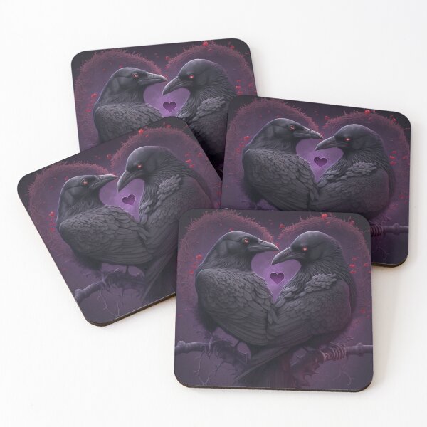 Item preview, Valloween Ravens Love Heart designed and sold by NevermoreFalls.