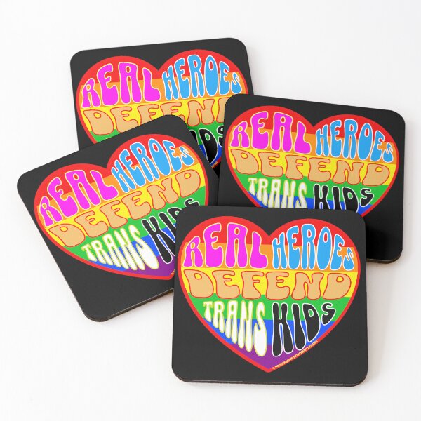 Item preview, PMD00304 Progressive Movement Designs Valentine heart v4 Valentines protect defend trans kids anti bullying for LGBTQ progressives or lesbians or straight ally designed and sold by ProgressiveLeft.