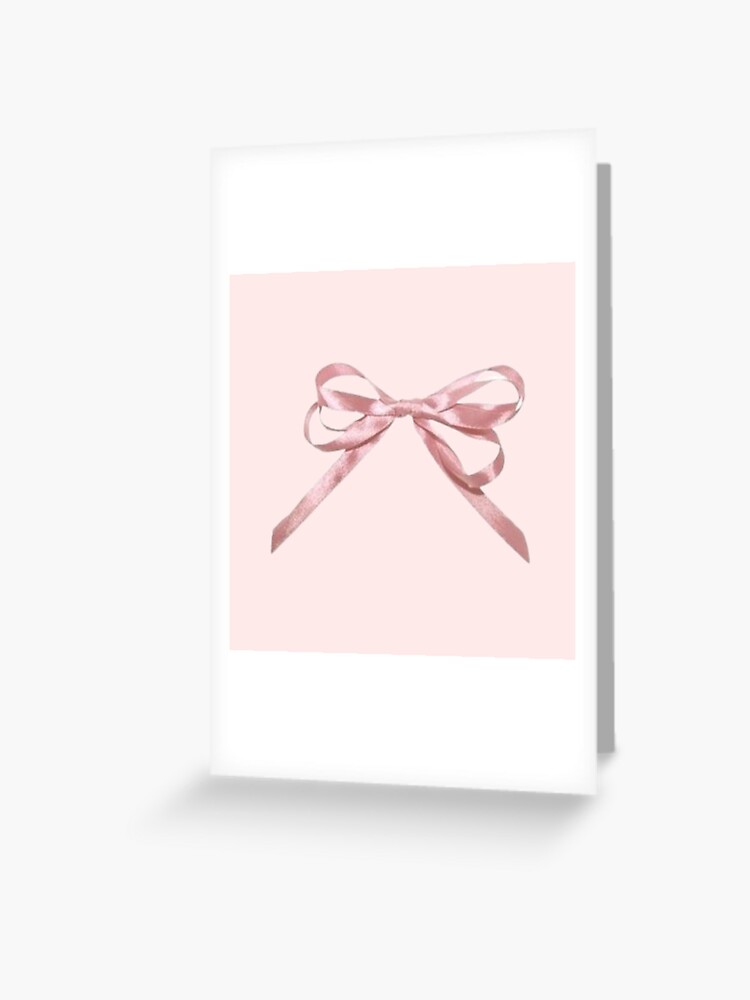 Coquette ribbon bows | Greeting Card