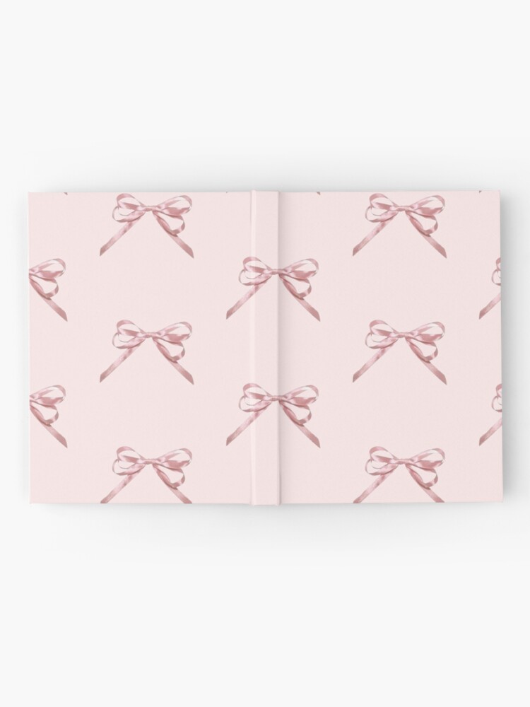 Baby Pink Coquette Notebook: Rose Pink Feminine Coquette Ribbon Bow Grid  lined Journal