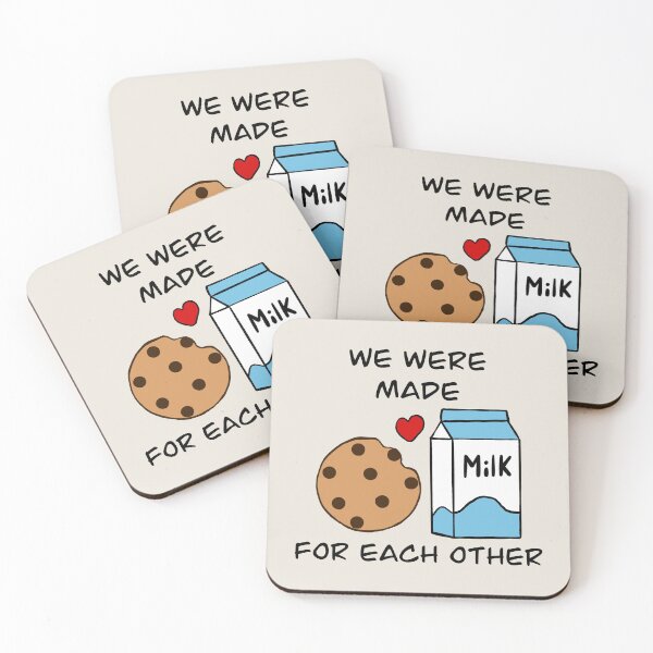 Item preview, Made for each other cookie and milk designed and sold by ArtsyRexy.