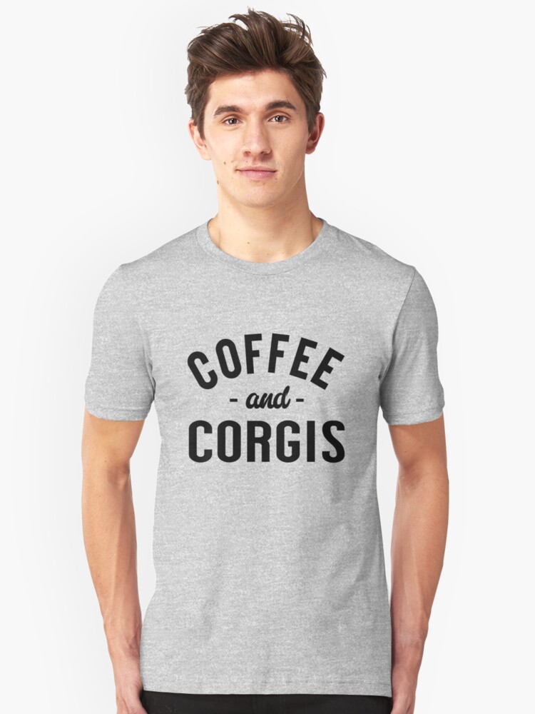 Alternate view of Coffee And Corgis Slim Fit T-Shirt
