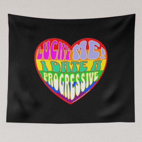 Aperçu de l'œuvre PMD00305 Progressive Movement Designs Valentine heart messages drôles de la Saint-Valentin v5 pour les progressistes LGBTQ ou les lesbiennes ou les alliés hétérosexuels créée et vendue par ProgressiveLeft.