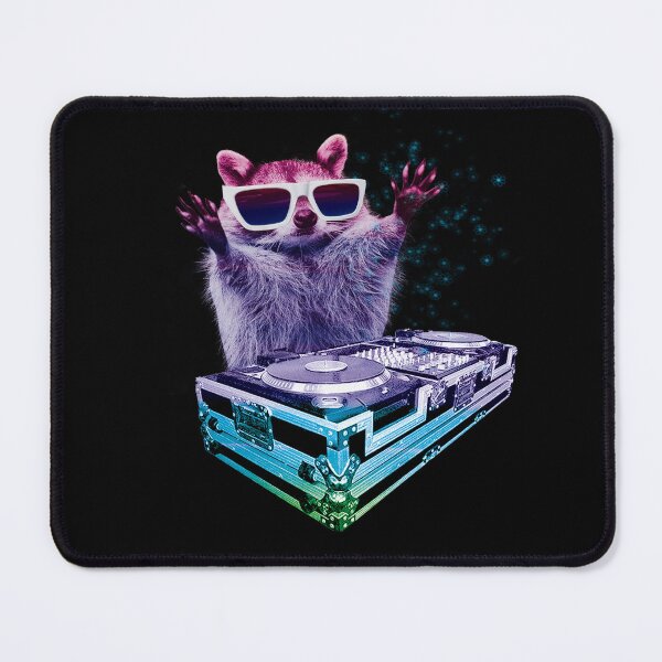 Artikelvorschau, Rainbow DJ Raccoon Trash Panda Sonnenbrille entworfen und verkauft von DFerraz.