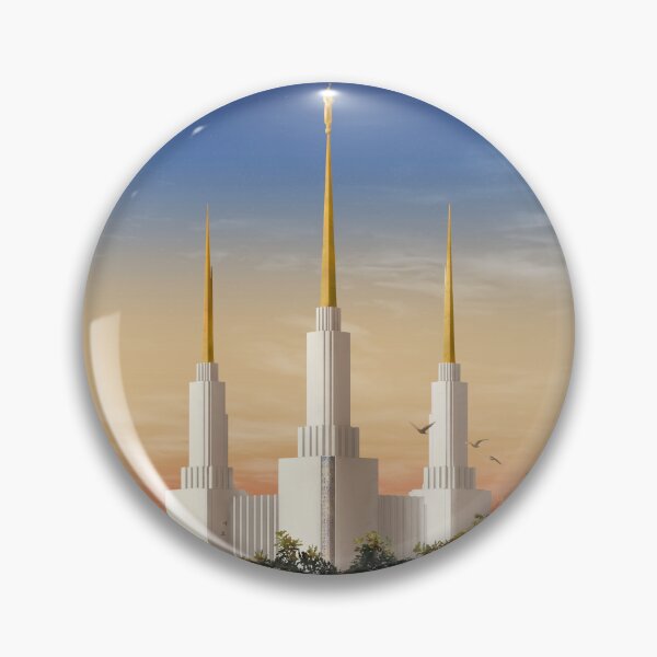 Item preview, Washington DC Temple Sunset - Square designed and sold by Spennig Aisling Art.