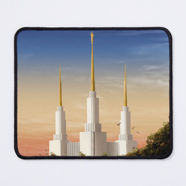 Item preview, Washington DC Temple Sunset - Square designed and sold by Spennig Aisling Art.