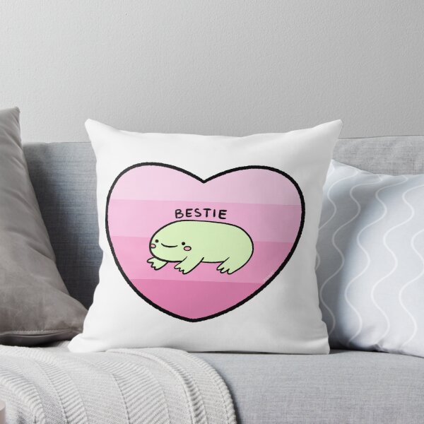 Item preview, BESTIE | Best Friends Valentine’s Day Happy Light Green Frog in a Pink Heart designed and sold by iristocat.
