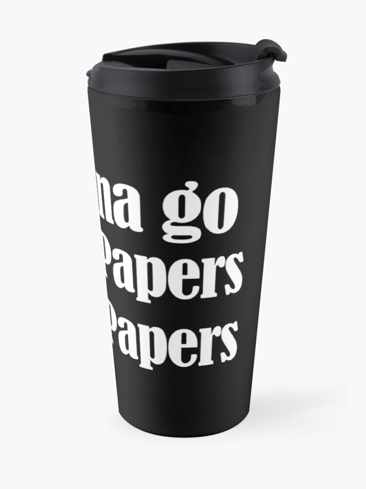 Alternate view of get the papers get the papers Travel Mug