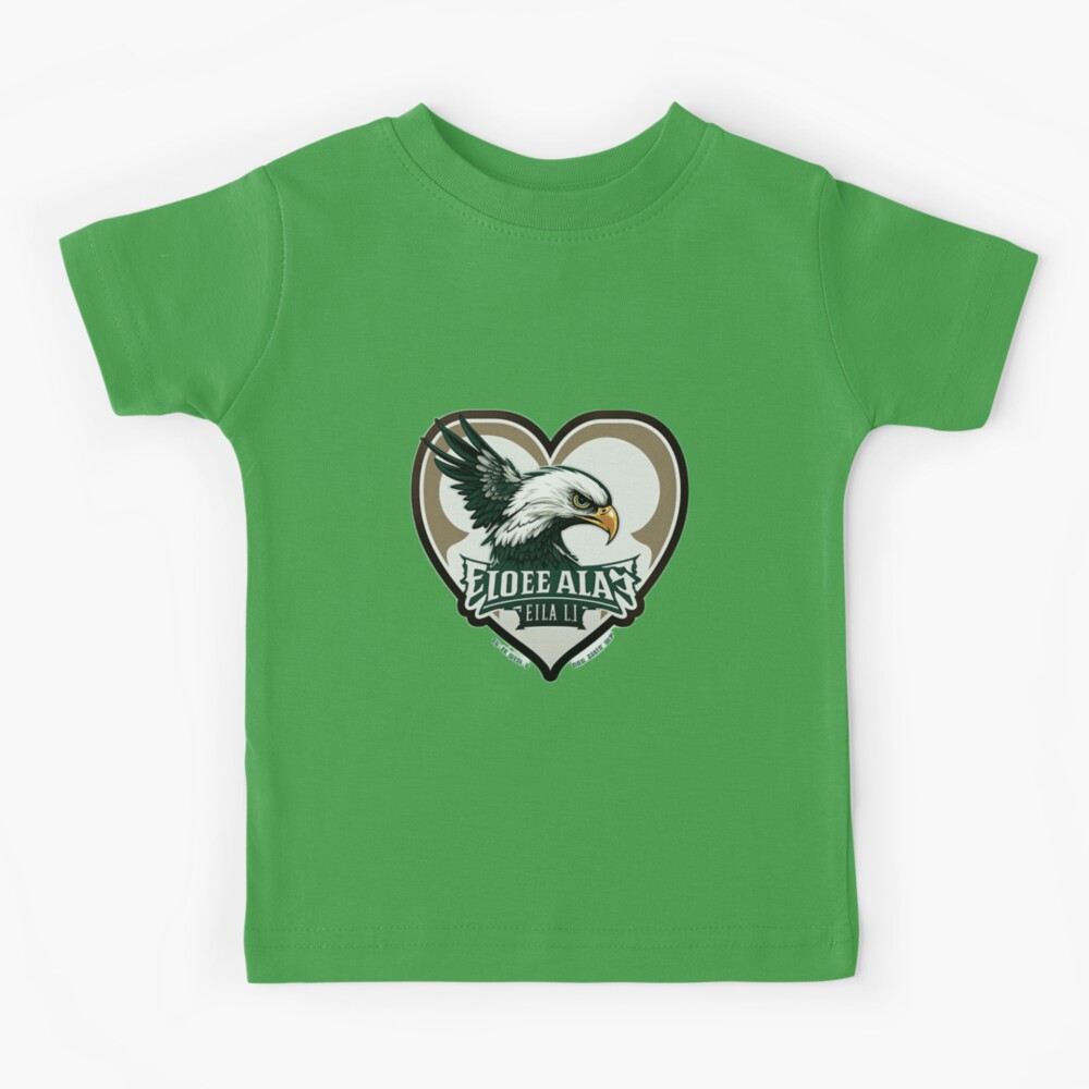 Gameday Shirt for Kids, Eagles Kids Shirt, Team Spirit Shirts for Kids, Eagles Toddler Shirt, Eagles with Heart Shaped Glasses Shirt, Eagles