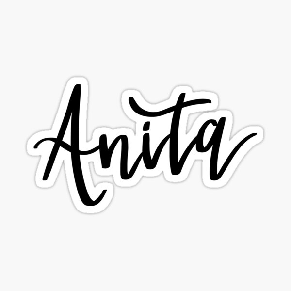 Name Anita with pink flower Art Board Print for Sale by Anita