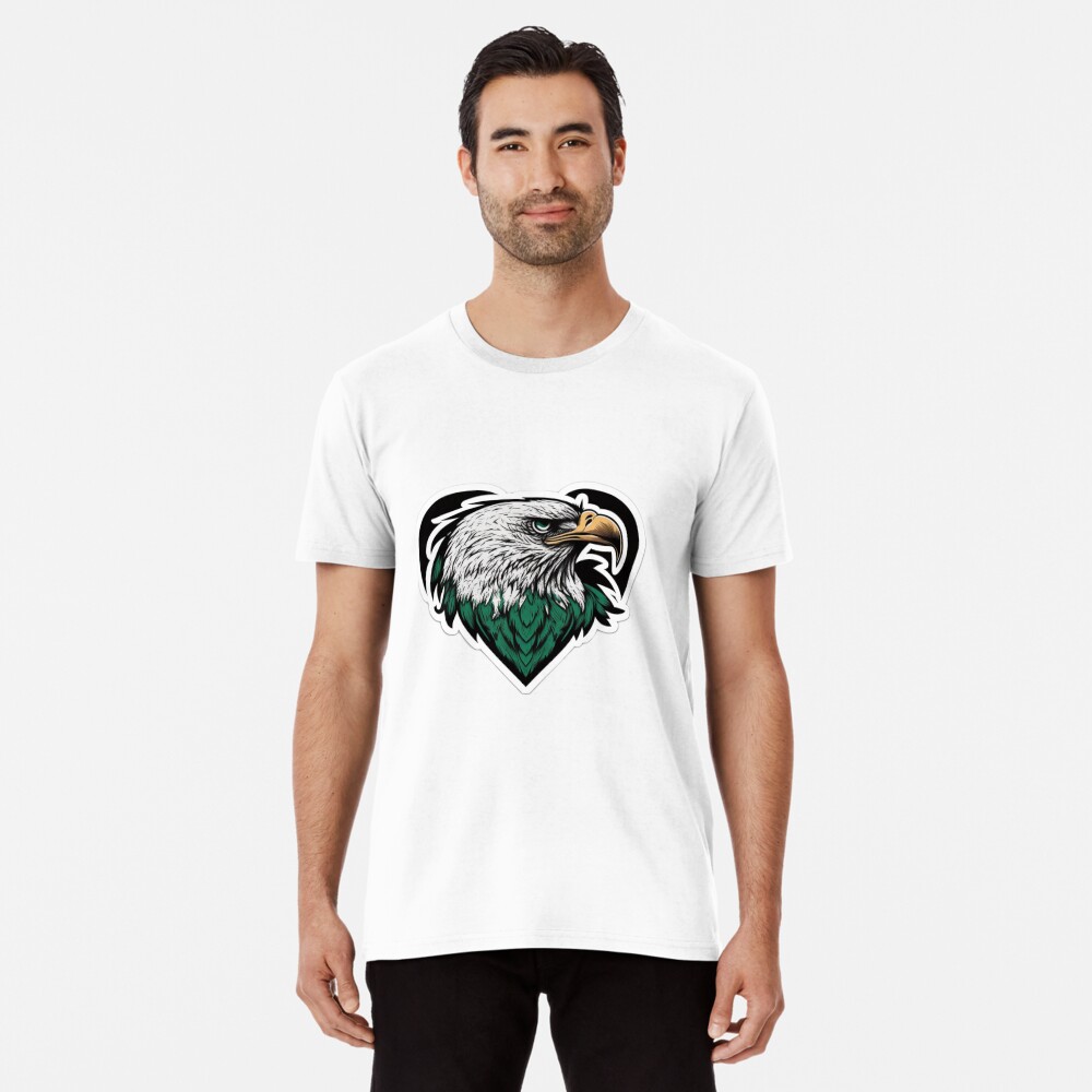  Eagles School Sports Fan Team Spirit Mascot Heart Gift Premium  T-Shirt : Clothing, Shoes & Jewelry