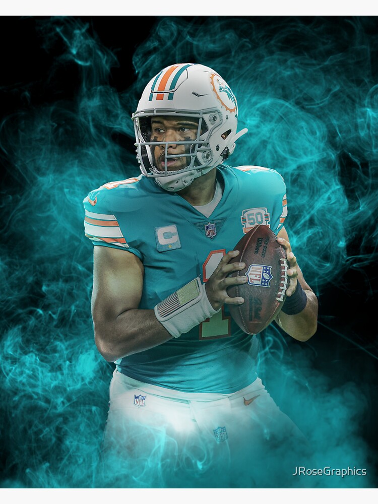 Tua Tagovailoa Miami Dolphins Football Glossy Sticker Vinyl 