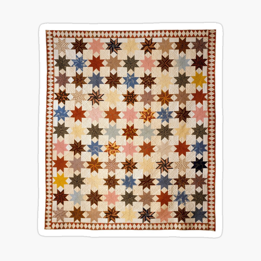 Colorful Vintage Stars Quilt iPhone Case