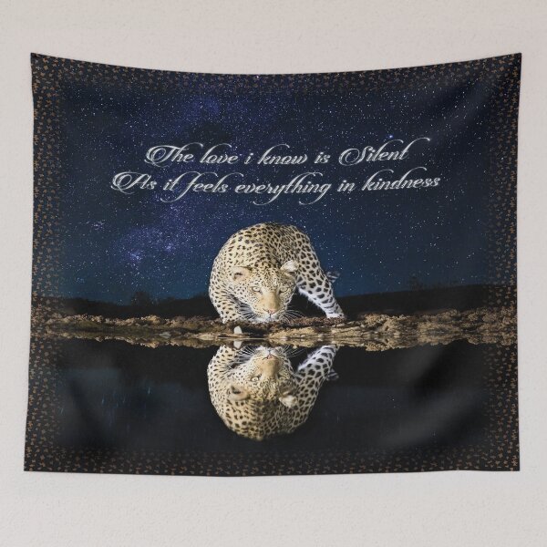 Item preview, leopard design : The love i knew is Silent As it Feels everything in kindness  designed and sold by BAYIDESIGNER.