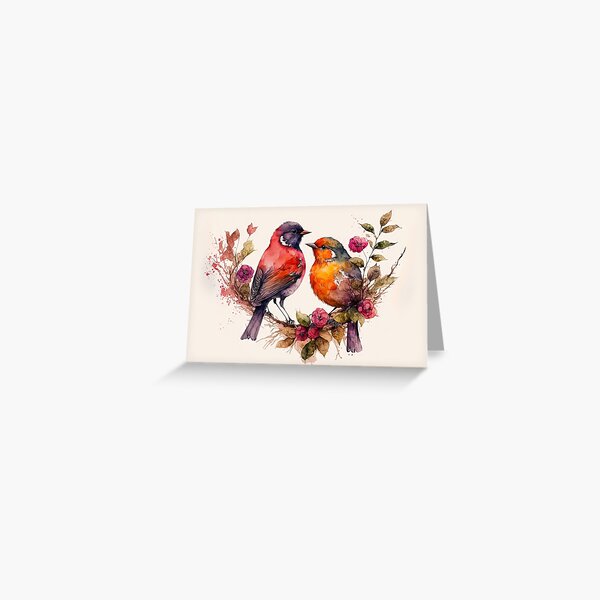 Item preview, Valentine Lovebirds designed and sold by ImageVortex.