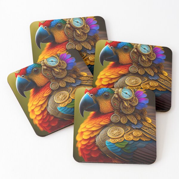 Item preview, Steampunk Parrot designed and sold by DoublecrashArt.