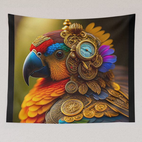 Item preview, Steampunk Parrot designed and sold by DoublecrashArt.