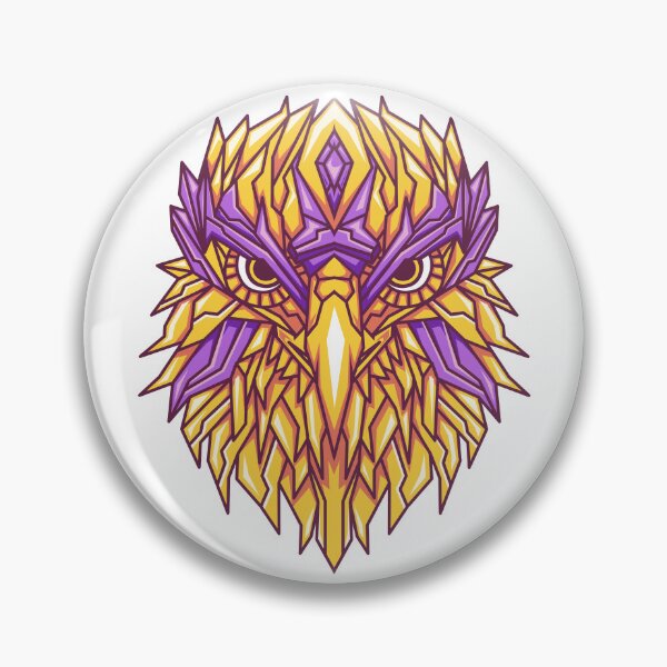 Item preview, Cyborg style golden eagle head designed and sold by otastd.