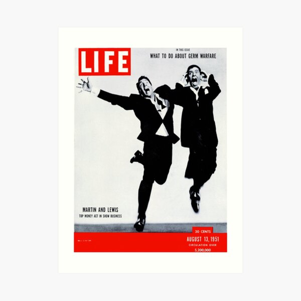 Martin and Lewis explode Art Print