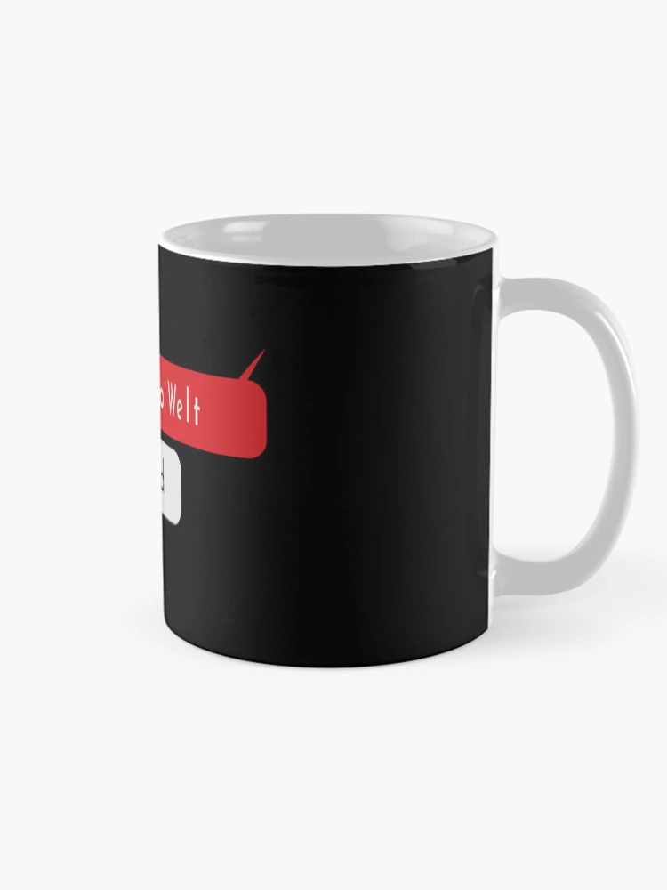 Thumbnail 3 of 6, Coffee Mug, Hello World-Hallo Welt-Python Code designed and sold by FridPix.