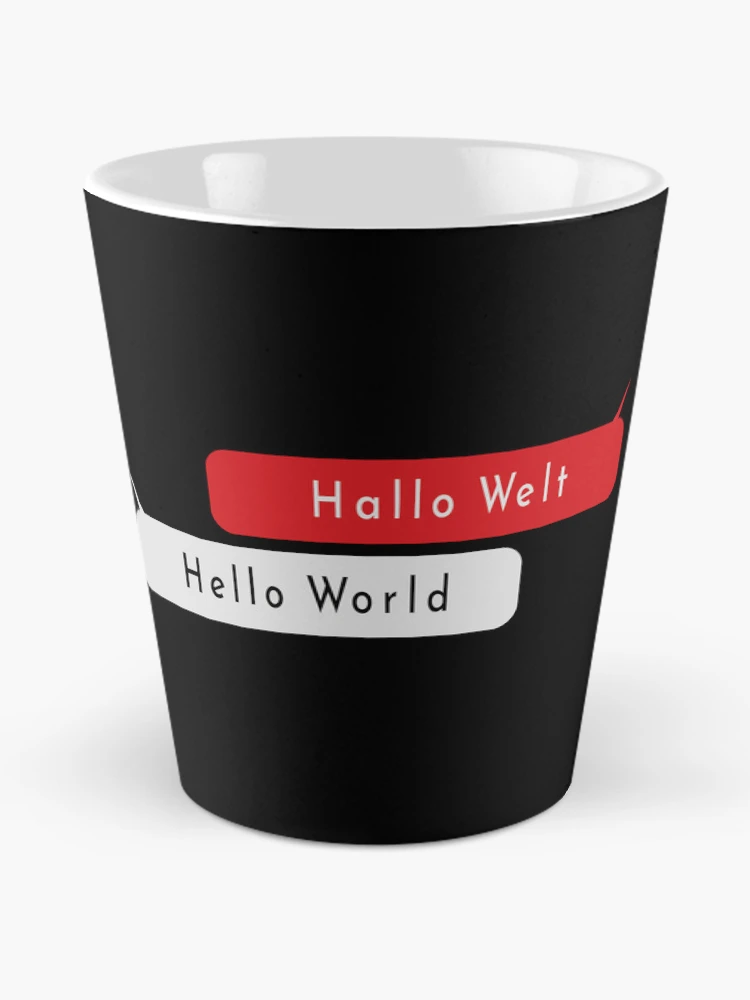 Thumbnail 2 of 4, Coffee Mug, Hello World-Hallo Welt-Python Code designed and sold by FridPix.
