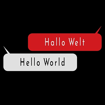 Artwork thumbnail, Hello World-Hallo Welt-Python Code by FridPix