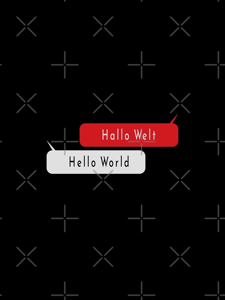 Thumbnail 5 of 5, A-Line Dress, Hello World-Hallo Welt-Python Code designed and sold by FridPix.