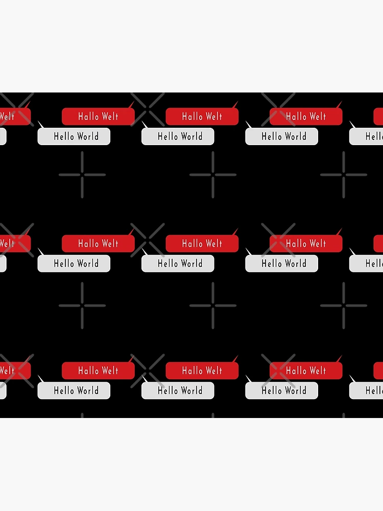 Thumbnail 6 of 6, Throw Blanket, Hello World-Hallo Welt-Python Code designed and sold by FridPix.