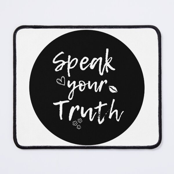 Item preview, Speak Your Truth | Walk Your Path | White on Black designed and sold by FrequencyV.