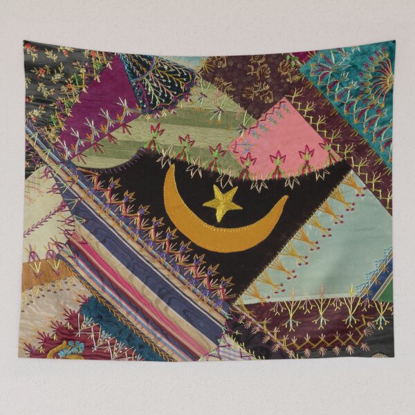 Item preview, Antique Multicolor Crazy Quilt designed and sold by ScavengerStyle.