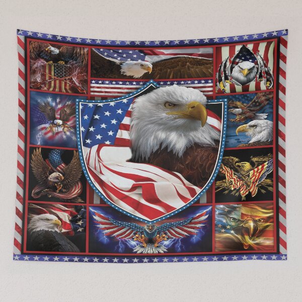 Item preview, Patriotic American Bald Eagles designs with Flags of the United States designed and sold by BAYIDESIGNER.