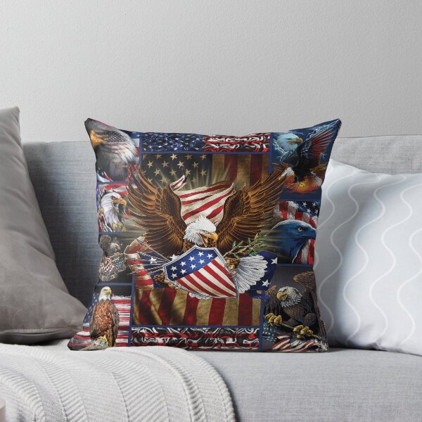 Item preview, Patriotic American Bald Eagles with Flags of the United States designed and sold by BAYIDESIGNER.