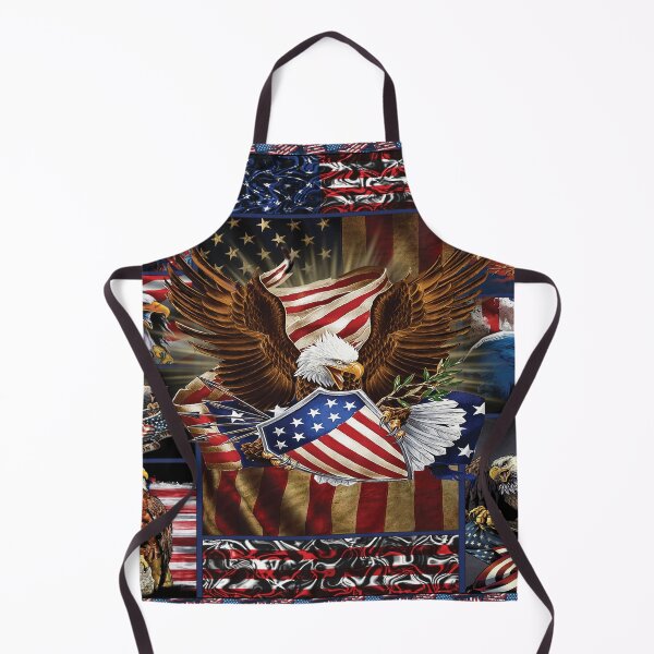 Item preview, Patriotic American Bald Eagles with Flags of the United States designed and sold by BAYIDESIGNER.