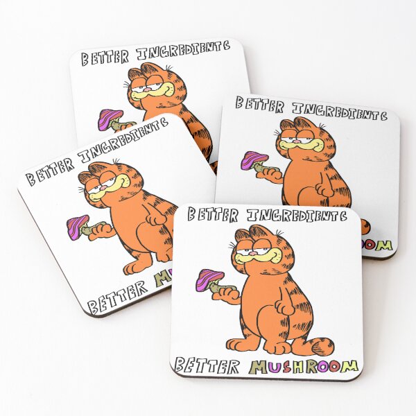 Item preview, Garfield "Better ingredients Better mushroom" designed and sold by Lemon3139.