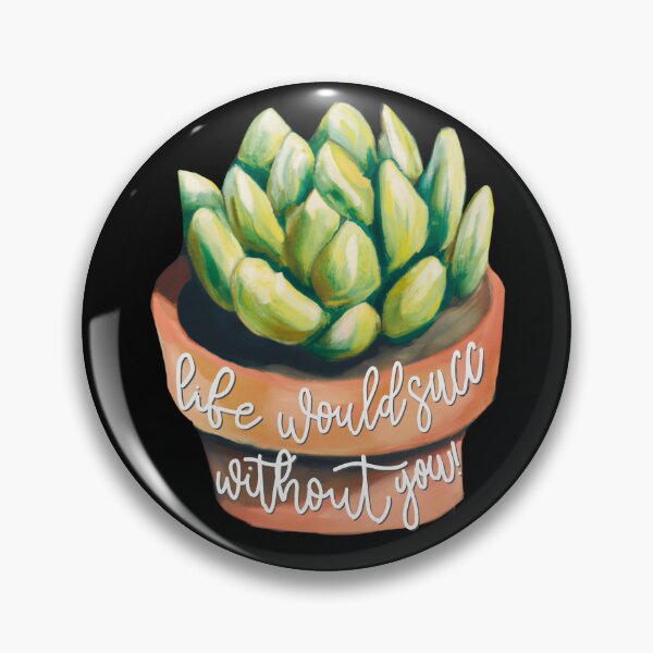Item preview,  Life Would Succ without You | Oil painting | Plant art | Succulents | Succulent Gift | Succulent Pot | Thinking of You  designed and sold by ShreecreatE.