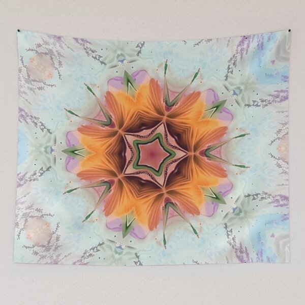 Item preview, Orange Starflower Spring Meadow designed and sold by Healio2.