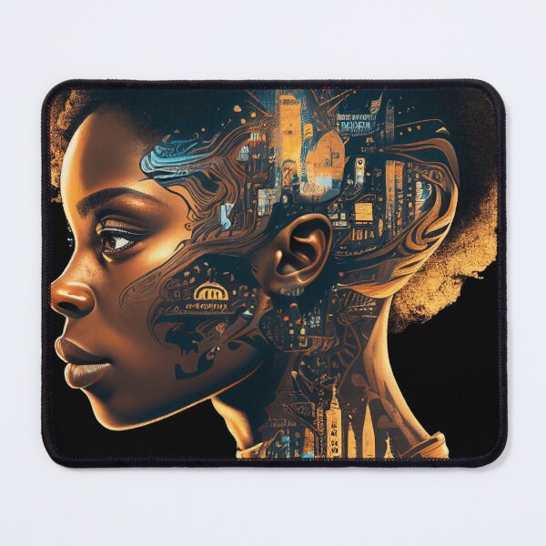 Item preview, Afrofuturism Art designed and sold by MidJourneymen.